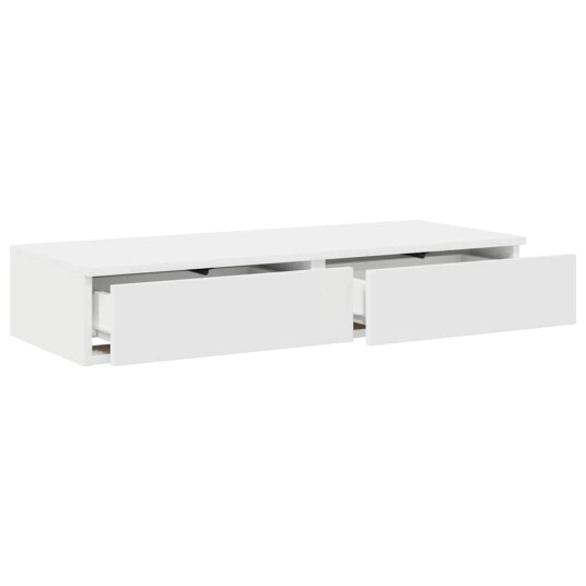 Sengeskuffer Hvit 75x36,5x16,5 cm Laget av Tre Sengeskuffer Hvit 75x36,5x16,5 cm Laget av Tre