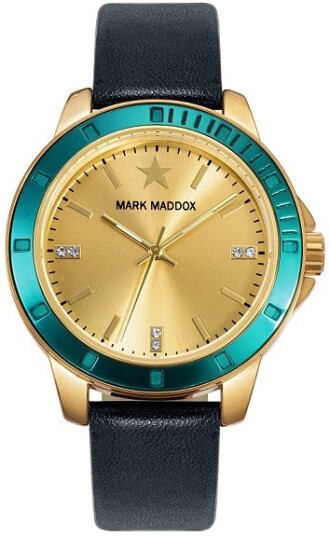 Mark Maddox Dameklokke MC0015 67 Classic Lær Ø38 mm