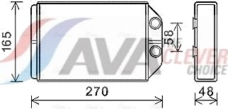 Varmeapparat register AVA COOLING SYSTEMS AIA6393 Varmeapparat register AVA COOLING SYSTEMS AIA6393