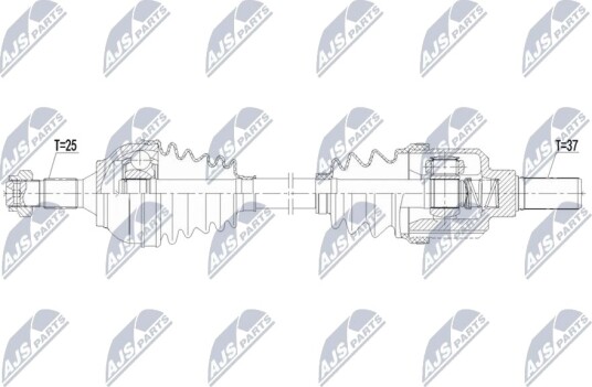 NTY NPW-CT-159 Drivaksel NTY NPW-CT-159 Drivaksel