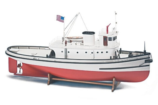 1:50 Hoga Pearl Harbor Tugboat Skrog i tre