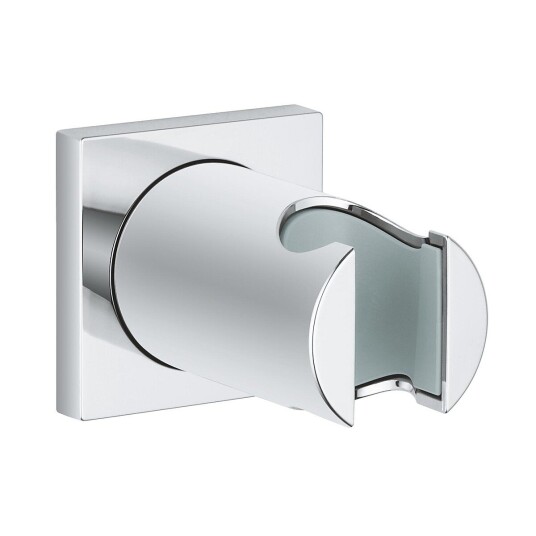 Grohe Rainshower hånddusjholder Med firkantet rosett, Krom Grohe Rainshower hånddusjholder Med firkantet rosett, Krom