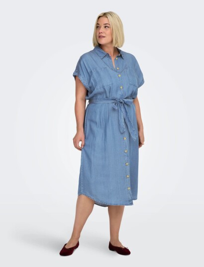 ONLY Carmakoma Carpema Hannover Ss Dnm Sh Dress Noos Blue 50 ONLY Carmakoma Carpema Hannover Ss Dnm Sh Dress Noos Blue 50