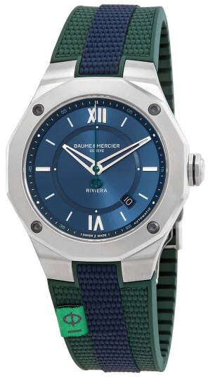 Baume & Mercier Herreklokke M0A10688 Riviera Blå/Gummi Ø42 mm