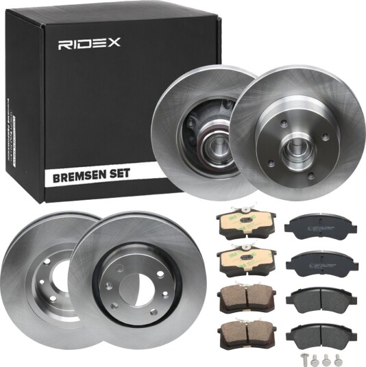 Bremseskiver og klosser RIDEX 3405B1757 Bremseskiver og klosser RIDEX 3405B1757
