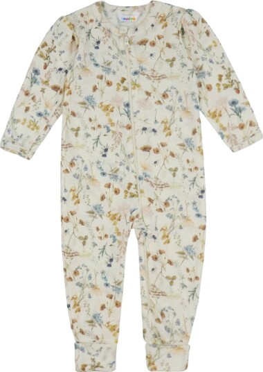 Joha Jumpsuit Ull Off White m. Blomster Joha 40 Jumpsuit Beige