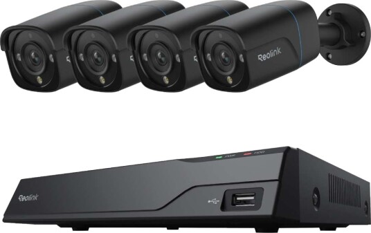 Reolink Smart AI Kameraovervåkningspakke Med 4 Stk 4K Kameraer Og Opptaker Svart Reolink Smart AI Kameraovervåkningspakke Med 4 Stk 4K Kameraer Og Opptaker Svart