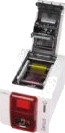 Evolis Zenius Expert Line  Plastkortskriver  farge  fargesublimering/termooverføring  CR-80 Card (85.6 x 54 mm)  300 dpi  inntil 500 kort/time (mono) / inntil 150 kort/time (farge)  kapasitet: 50 kort  USB LAN  brannrød
