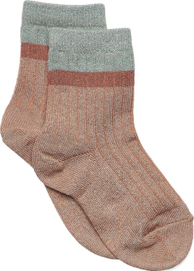mp Denmark Norma Glitter Socks MAPLE SUGAR 25/28