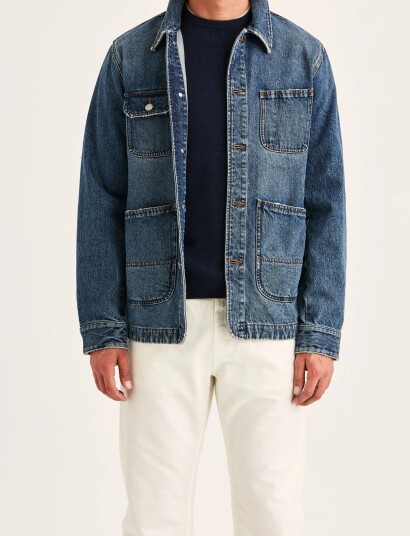 Morris Denim Shirt Jacket Blue XL