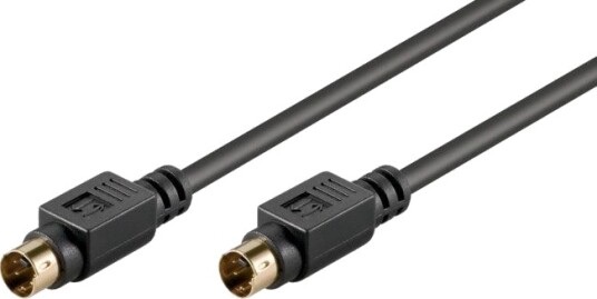 Goobay S-Video 5 m Kabel - Svart, Gullkontakt, Skjermet