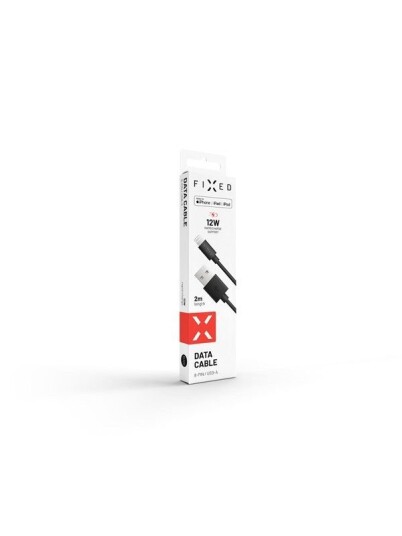 FIXED USB-A to Lightning MFI cable 2m Black