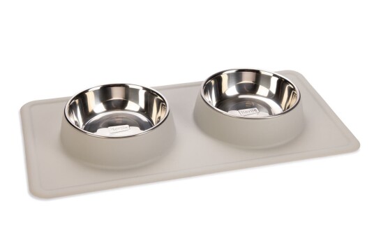 Karlie Diner Set Silikon Dex 2 X 350 ml Ø 14 cm Lysegrå Karlie Diner Set Silikon Dex 2 X 350 ml Ø 14 cm Lysegrå