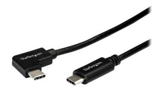 StarTech USB-C Kabel 1m Rettvinklet M/M Svart - USB 2.0