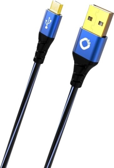 Oehlbach Usb Plus Micro 0,5 M Usb A Micro Usb B Usb 2.0 0,48 Gbit/Sek Svart Blå