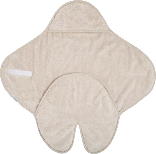 Baby"s Only Hooded Baby Teppe med Føtter Cozy Warm Linen