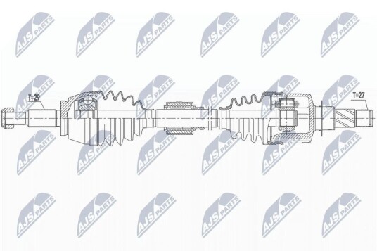 Nty Drivaksel NTY NPW RE 161
