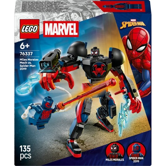 Lego Miles Morales Mech Mot Spider Man 2099 76337 Black One Size Lego Miles Morales Mech Mot Spider Man 2099 76337 Black One Size