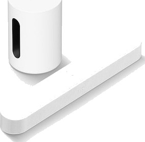 Sonos Sub Mini Trådløs Subwoofer Hvit med Beam SUBM1EU1-BNDL1