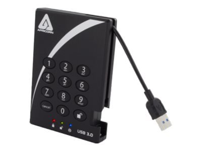 Apricorn Aegis Padlock 3.0 - Harddisk - Kryptert - 2 Tb - Ekstern (Bærbar) - Usb 3.2 Gen 1 - 5400 Rpm - Buffer: 8 Mb - Fips 197, 256-Bit Aes-Xts Apricorn Aegis Padlock 3.0 - Harddisk - Kryptert - 2 Tb - Ekstern (Bærbar) - Usb 3.2 Gen 1 - 5400 Rpm - Buffer: 8 Mb - Fips 197, 256-Bit Aes-Xts