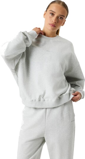 Björn Borg Women"s Studio Oversized Sweatshirt Ultra Light Grey Melange S Björn Borg Women"s Studio Oversized Sweatshirt Ultra Light Grey Melange S