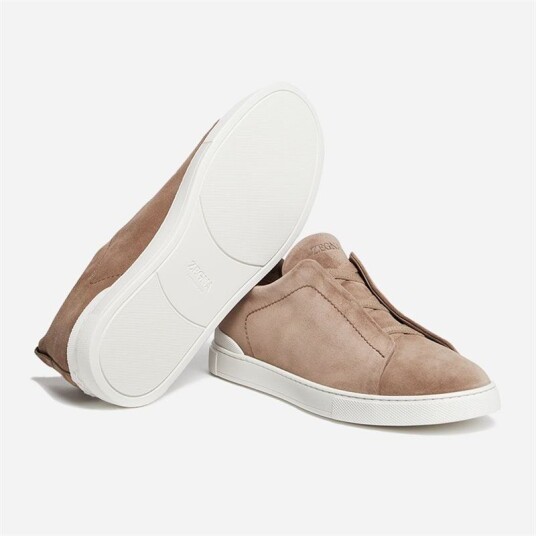 Zegna Shoes Sneaker Low-Top 252 Dk Bge Sld Zegna Shoes Sneaker Low-Top 252 Dk Bge Sld