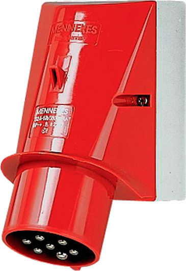 Mennekes CEE Apparatuttak (5-polet 63A) 400V IP44 Rød Mennekes CEE Apparatuttak (5-polet 63A) 400V IP44 Rød