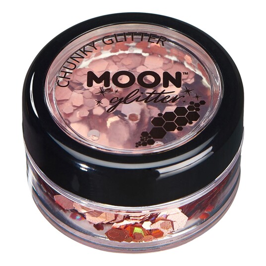 Buttericks Leco AB Moon Creations Holographic Chunky Glitter - Roségull