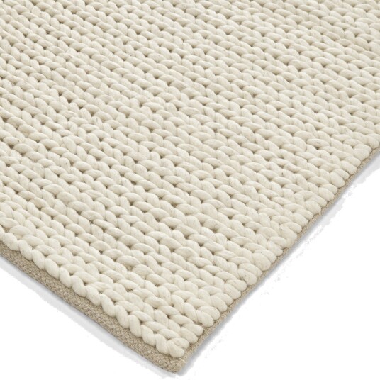 Ullteppe Talvia Braided Wool off white Størrelse: 140 x 200 cm