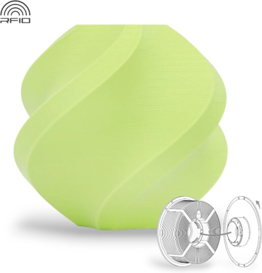 Bambu Lab Pla Matte   Refill Apple Green