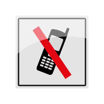 Jo Safety Mobiltelefon forbudt 1 mm rustfri stål 150 x 131153RSMM Jo Safety Mobiltelefon forbudt 1 mm rustfri stål 150 x 131153RSMM