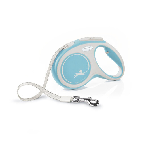 Flexi New Comfort M 5m Hundebånd Lyseblå 25kg