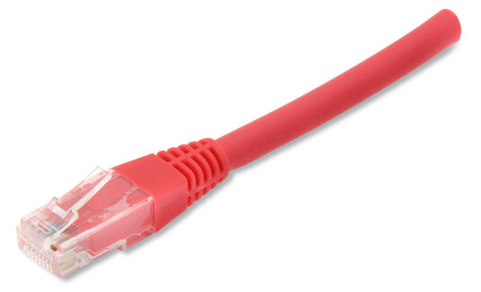 Eurolan 21D-U6-20RD Patchkabel 2 x RJ45 UTP, rød 20 m, Stikkontakter & kabler