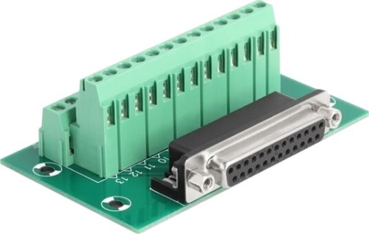 Delock Seriell Adapter Db 25 Hann Til 26 Pins Terminalblokker