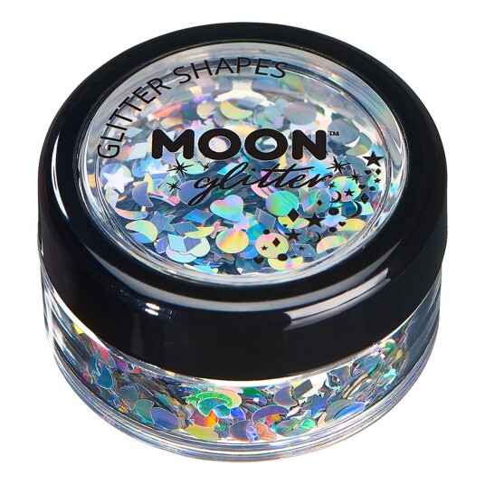 Buttericks Leco AB Moon Creations Holographic Glitter Shapes - Sølv