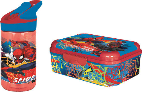 STOR SPIDERMAN Asker Matboks fargerik 17 x 13,5 x 6,2 cm