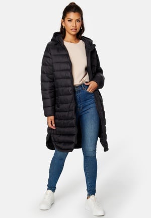 ONLY Melody Quilted Oversized Coat Black M