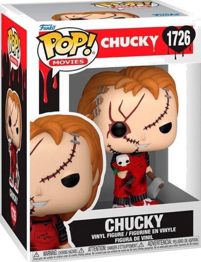 Northix Chucky Pop-figur samleobjekt skrekkdukke 6-tommers størrelse