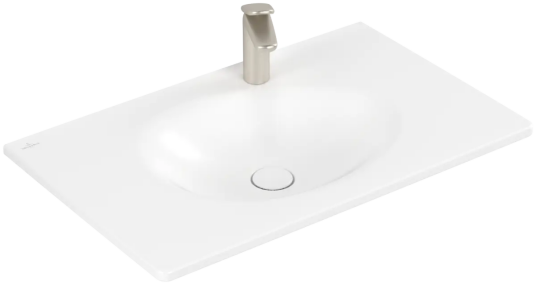 V&B Antao Møbelservant 80x50 cm, 1 bl.hull, C+, Stone White