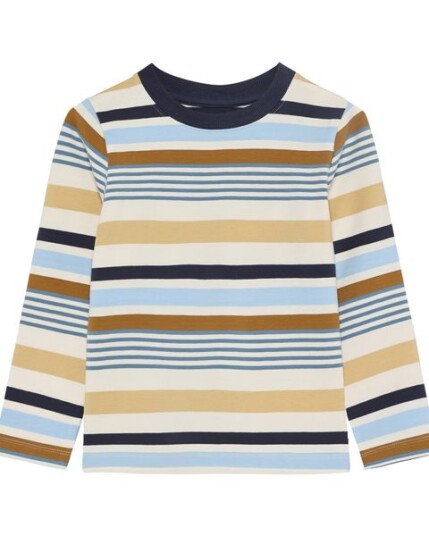 Minymo Stripe genser til barn odyssey gray 98
