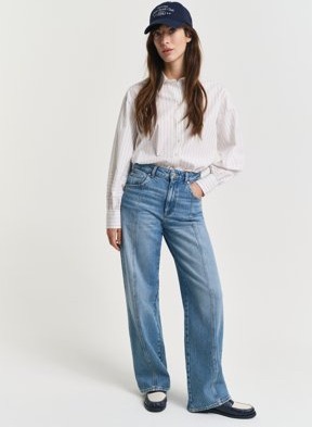 Gant Relaxed fit jeans med rette sømmer MID BLUE ARCHIVE 31 Gant Relaxed fit jeans med rette sømmer MID BLUE ARCHIVE 31