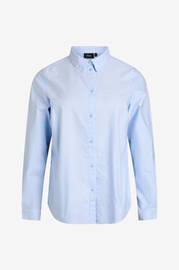 Zizzi   Skjorte vLulu L/S Shirt   Blå