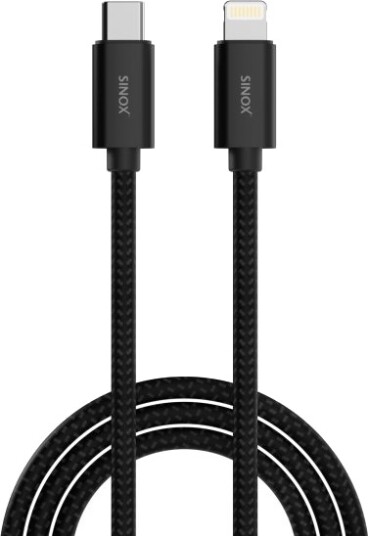 Sinox Pro Usb C Til Lightning Magnetisk Kabel 1 M Sort