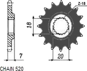 SUNSTAR 322-12 Kjededrev SUNSTAR 322-12 Kjededrev