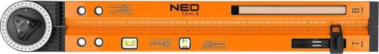 NEO Tools Justerbar Vinkelmåler 72-225 Med Vater, 500 mm, 2 Libeller NEO Tools Justerbar Vinkelmåler 72-225 Med Vater, 500 mm, 2 Libeller