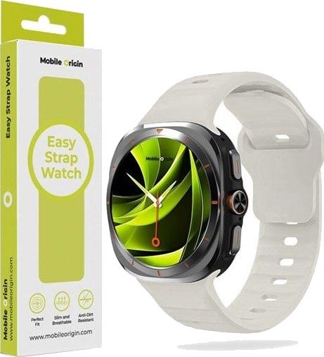 Mobile Origin Easy Strap Silicone Galaxy Watch Ultra 47mm Starlight