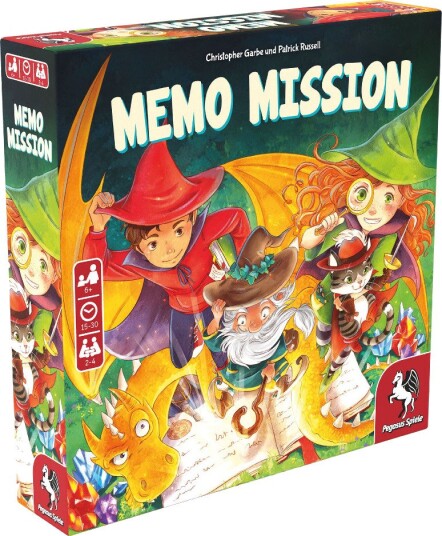 Pegasus Memo Mission Brettspill Engelsk 2-4 Spillere 6+ År