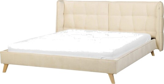 Dubbelsäng Beliani Senlis med lamellram 160x200 cm 160x200