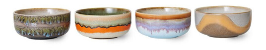 Hkliving 70's dessertskål 4-pk Reef Hkliving 70's dessertskål 4-pk Reef
