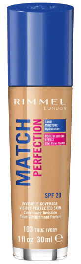 Rimmel Match Perfection Foundation ulike nyanser True Ivory